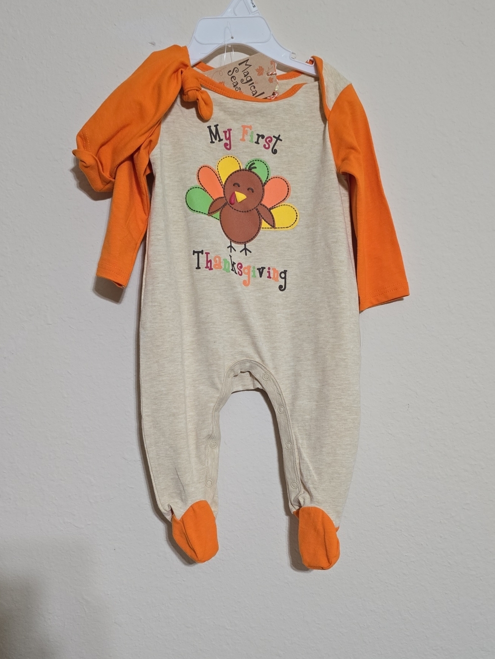 NWT Baby Magical Season 1st Thanksgiving 1 Piece W Cap Multiple Sizes Available